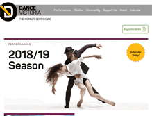 Tablet Screenshot of dancevictoria.com